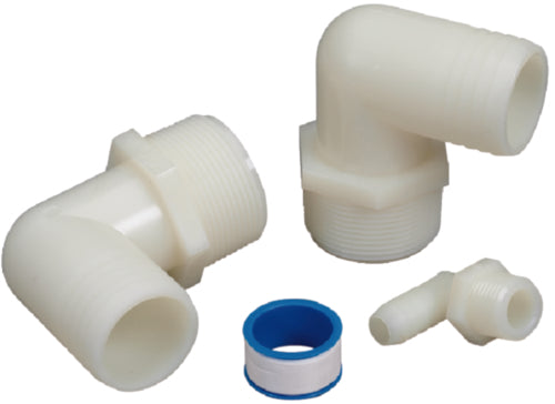 Moeller 041390 Waste Hose Tank Adapter Kit, 90&deg; Pipe To Hose