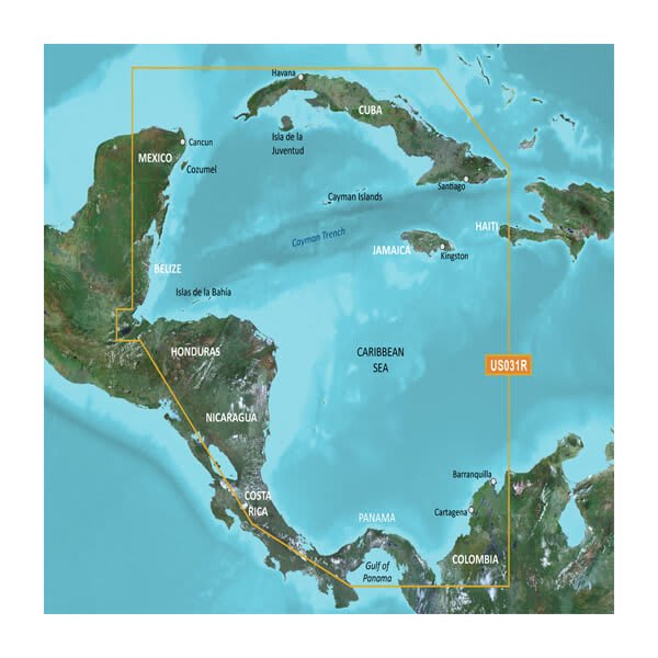 Garmin BlueChart&reg; g3 Vision&reg; HD - VUS031R - Southwest Caribbean - microSD&trade;/SD&trade;