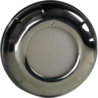 Lumitec Aurora - LED Dome Light - Polished SS Finish - 2-Color White/Red Dimming