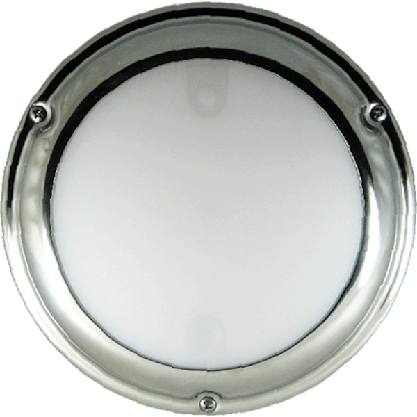 Lumitec TouchDome - Dome Light - Polished SS Finish - 2-Color White/Blue Dimming