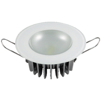 Lumitec Mirage - Flush Mount Down Light - Glass Finish - 3-Color Red/Blue Non Dimming w/White Dimming