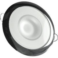 Lumitec Mirage - Flush Mount Down Light - Glass Finish/Polished SS - 4-Color Red/Blue/Purple Non Dimming w/White Dimming