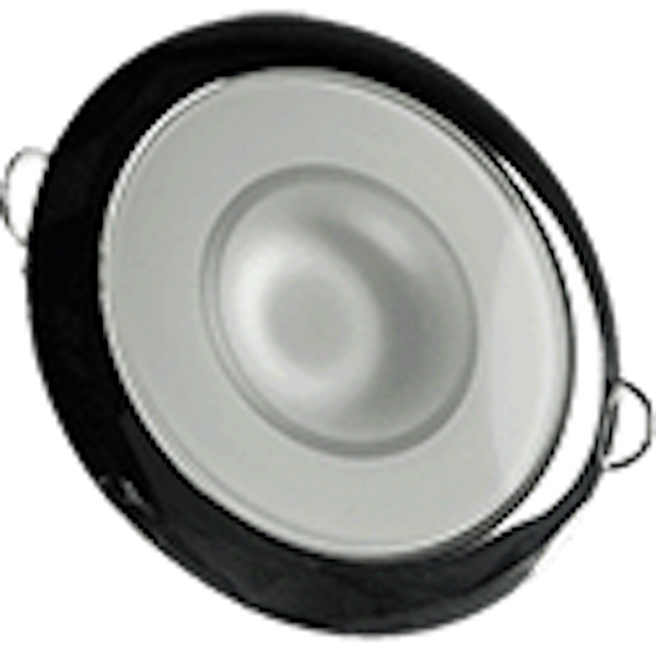 Lumitec Mirage - Flush Mount Down Light - Glass Finish/Polished SS Bezel - White Non-Dimming