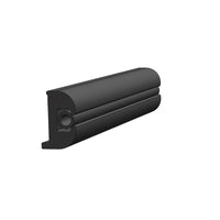TACO Flex Vinyl Rub Rail Kit - Black w/Black Insert - 70' - 1-1/16" x 11/16"