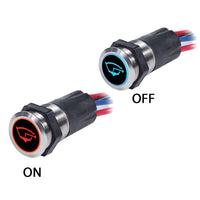 Blue Sea 4181 Backlit Push Button Switch 15A OFF-(ON)