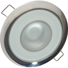 Lumitec Mirage Flush Mount Down Light Spectrum RGBW - Polished Bezel