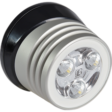 Lumitec Zephyr LED Spreader/Deck Light -Brushed, Black Base - White Non-Dimming