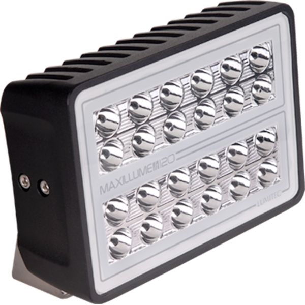 Lumitec Maxillume h120 - Trunnion Mount Flood Light - Black Housing - White Dimming