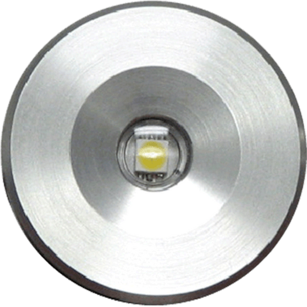 Lumitec Echo Courtesy Light - Brushed Housing - Blue Light