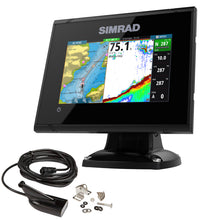 Simrad GO5 XSE Combo - Med/Hi/DownScan 455/800 HDI Transom Mount Transducer
