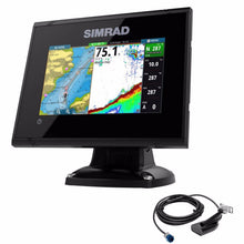 Simrad GO5 XSE Combo - Med/Hi/DownScan 455/800 HDI Transom Mount Transducer