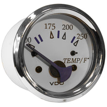 VDO Allentare White 250&#176;F Water Temperature Gauge - Use w/Marine 450-29 Ohm Sender - 12V