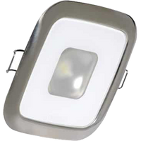 Lumitec Square Mirage Down Light - Spectrum RGBW Dimming - Polished Bezel