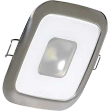 Lumitec Square Mirage Down Light - Spectrum RGBW Dimming - Polished Bezel