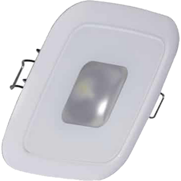 Lumitec Square Mirage Down Light - Spectrum RGBW Dimming - White Bezel