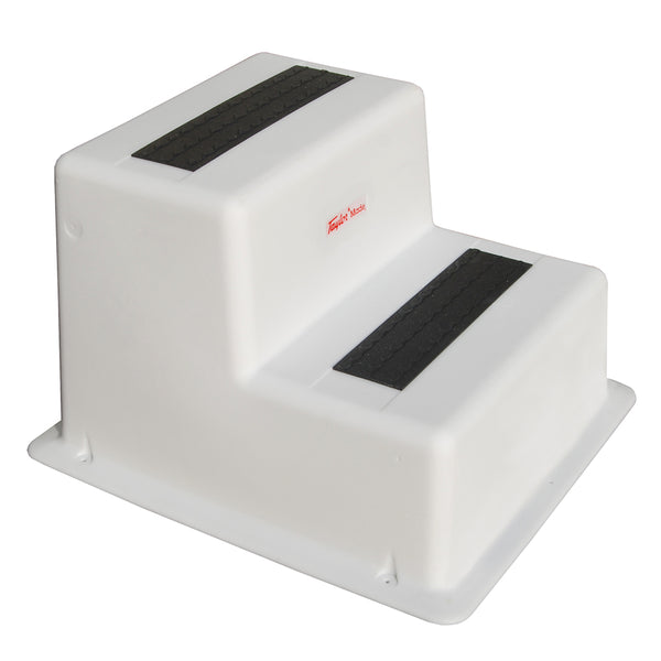 Taylor Made StepSafe Dock Step - Double Tread - White