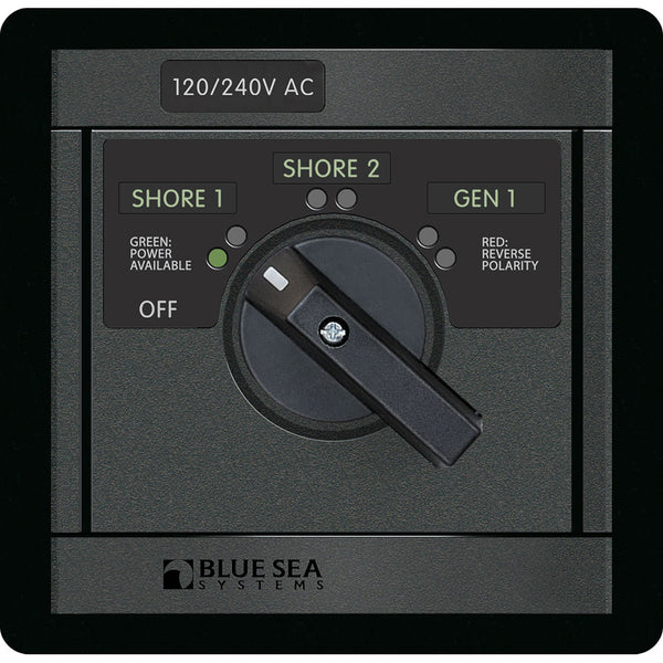 Blue Sea 1488 - 360 AC Src Sel, 65A P+S 240V-Sh/240V-Gen