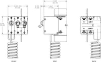 Blue Sea A-Series ELCI Main Circuit Breaker - Double Pole 120V AC 30A