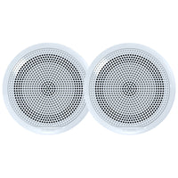 FUSION EL-F651W EL Series Full Range Shallow Mount Marine White Speakers - 6.5" w/ LED Lights
