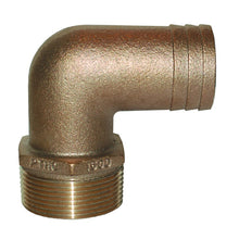 GROCO 1/2&quot; NPT Bronze 90 Degree Pipe to 1/2&quot;-5/8&quot; ID Hose