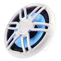 FUSION XS-SL10SPGW XS Series 10" 600 Watt Sports Marine Subwoofer - Sports White &amp; Grey Grill Options