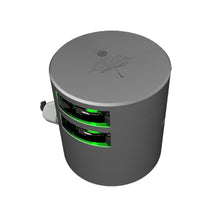 Lopolight Double Green Starboard Sidelight - 2nm - Silver Housing - Horizontal Mount