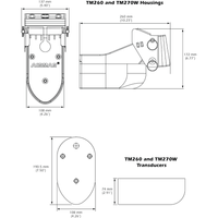 Airmar TM265C-LH Transom Mount CHIRP - 1kW Transducer - Requires Mix and Match Cable