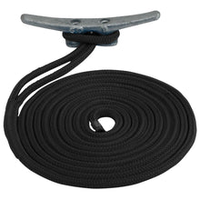 Sea-Dog Double Braided Nylon Dock Line - 5/8&quot; x 20&#39; - Black