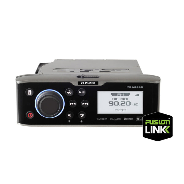 FUSION UD650 Stereo w/Built-In UniDock &amp; AM/FM/BT/SiriusXM - 3 Zone