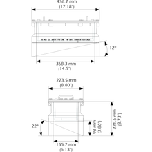Airmar R111C-LM 2KW Chirp Transducer - In Hull