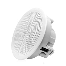 FUSION FM-F65RW FM Series 6.5" Flush Mount Round Marine Speakers - White Grill - 120W