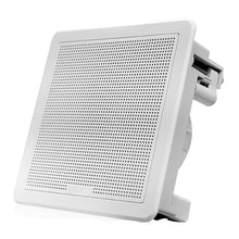 FUSION FM-65SW FM Series 6.5" 120 Flush Mount Square Marine Speakers - White Grill - 120W