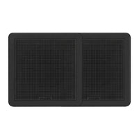 FUSION FM-65SB FM Series 6.5" 120 Flush Mount Square Marine Speakers - Black Grill - 120W