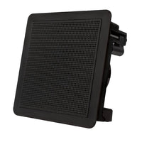 FUSION FM-65SB FM Series 6.5" 120 Flush Mount Square Marine Speakers - Black Grill - 120W