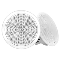 FUSION FM-F77RW FM Series 7.7" Flush Mount Round Marine Speakers - White Grill - 200W