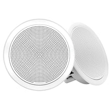 FUSION FM-F77RW FM Series 7.7" Flush Mount Round Marine Speakers - White Grill - 200W