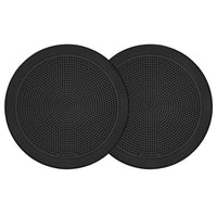 FUSION FM-F77RB FM Series 7.7" Flush Mount Round Marine Speakers - Black Grill - 200W