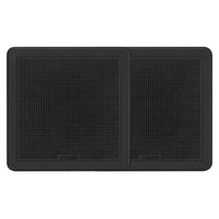 FUSION FM-F77RB FM Series 7.7" Flush Mount Square Marine Speakers - Black Grill - 200W