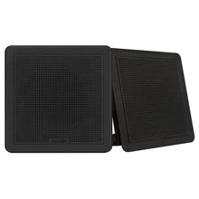 FUSION FM-F77RB FM Series 7.7" Flush Mount Square Marine Speakers - Black Grill - 200W