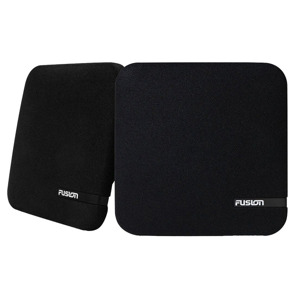 FUSION SM-F65CB SM Series 6.5" Shallow Mount Square Speakers - Black Cloth Grill - 100W