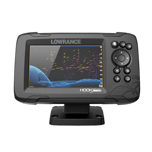 Lowance HOOK Reveal 5 Chartplotter/Fishfinder w/TripleShot TM Transducer &amp; US Inland Charts