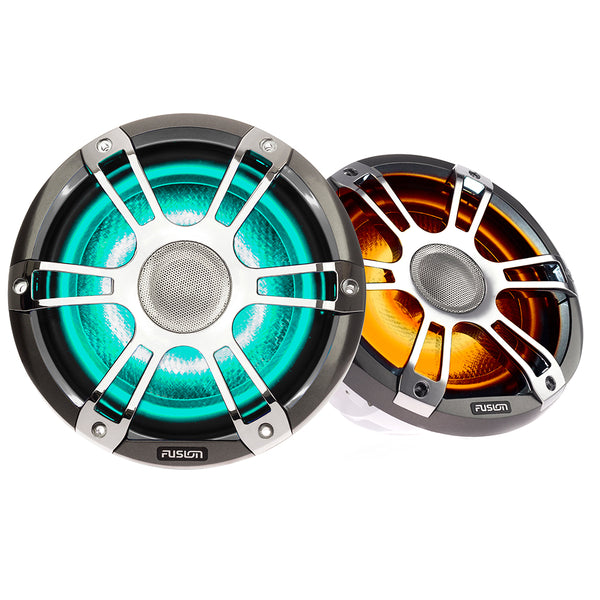 FUSION SG-FL652SPC Signature Series 3 - 6.5" CRGBW Speakers - Silver/ Chrome Sports Grille