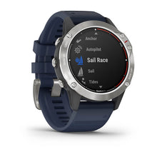 Garmin Quatix 6 Watch - Grey w/Captain Blue Band