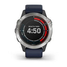 Garmin Quatix 6 Watch - Grey w/Captain Blue Band