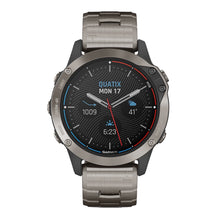 Garmin quatix 6 Sapphire Titanium Watch - Grey w/Titanium Band