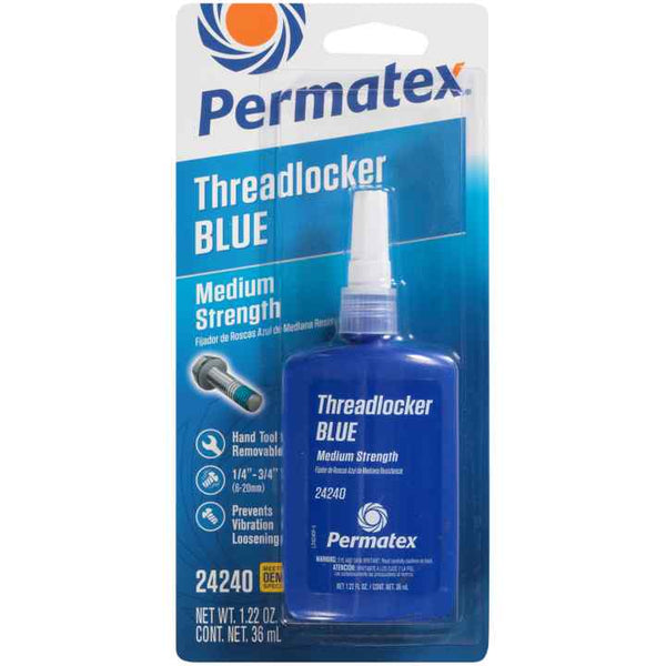 Permatex Medium Strength Threadlocker Blue - 36ml Bottle