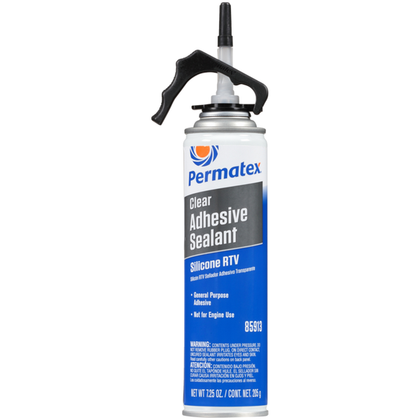 Permatex Clear RTV Silicone Adhesive Sealant - 7.25oz
