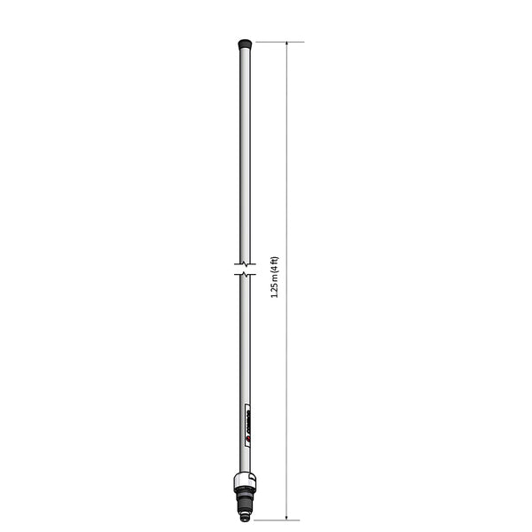 Comrod AV2458P4 4' WiFI Dual Band Antenna 2.4 &amp; 5GHz
