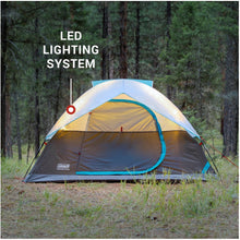 Coleman OneSource Rechargeable 6-Person Camping Dome Tent w/Airflow System &amp; LED Lighting