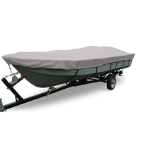 Carver Flex-Fit&trade; PRO Polyester Size 1 Boat Cover f/V-Hull Fishing Boats &amp; Jon Boats - Grey